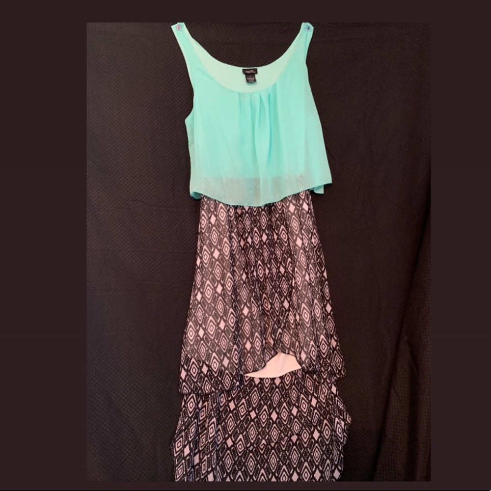 High front low back dress.